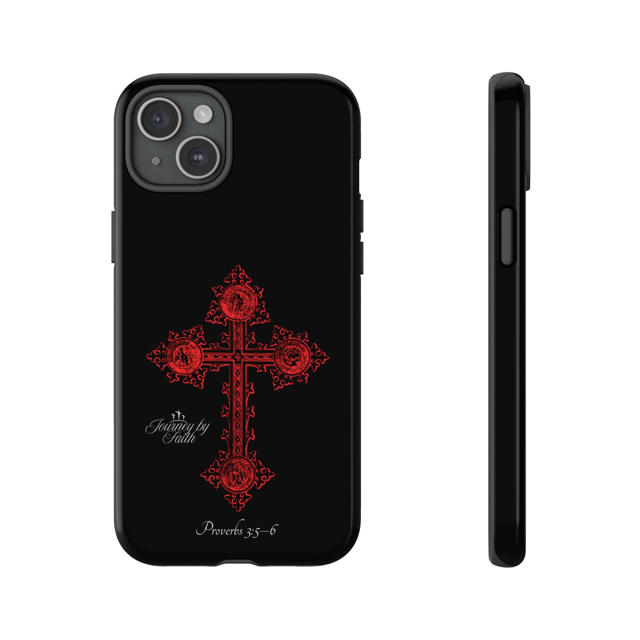 Red Ornate Proverbs 3:5-6 Case