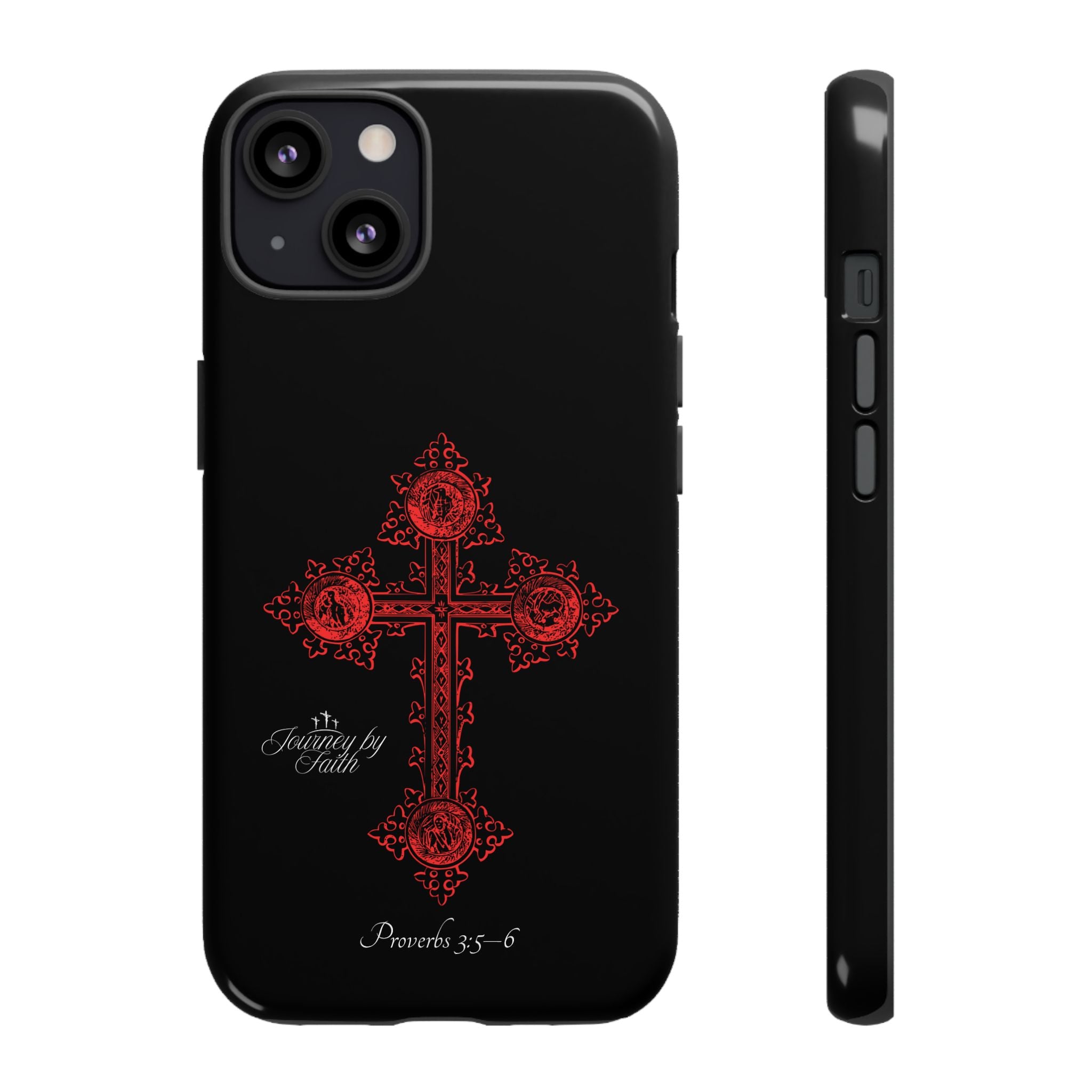 Red Ornate Proverbs 3:5-6 Case