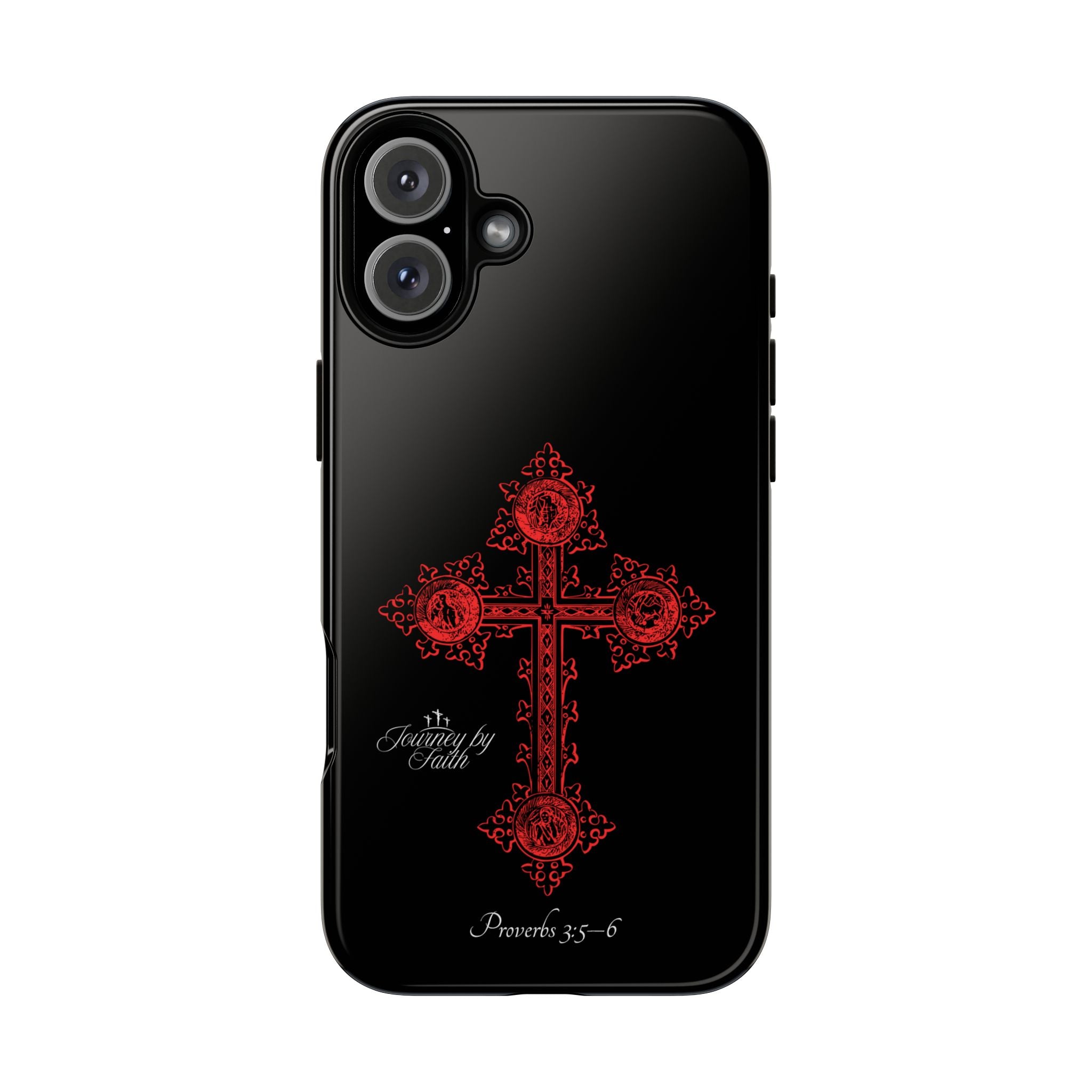 Red Ornate Proverbs 3:5-6 Case