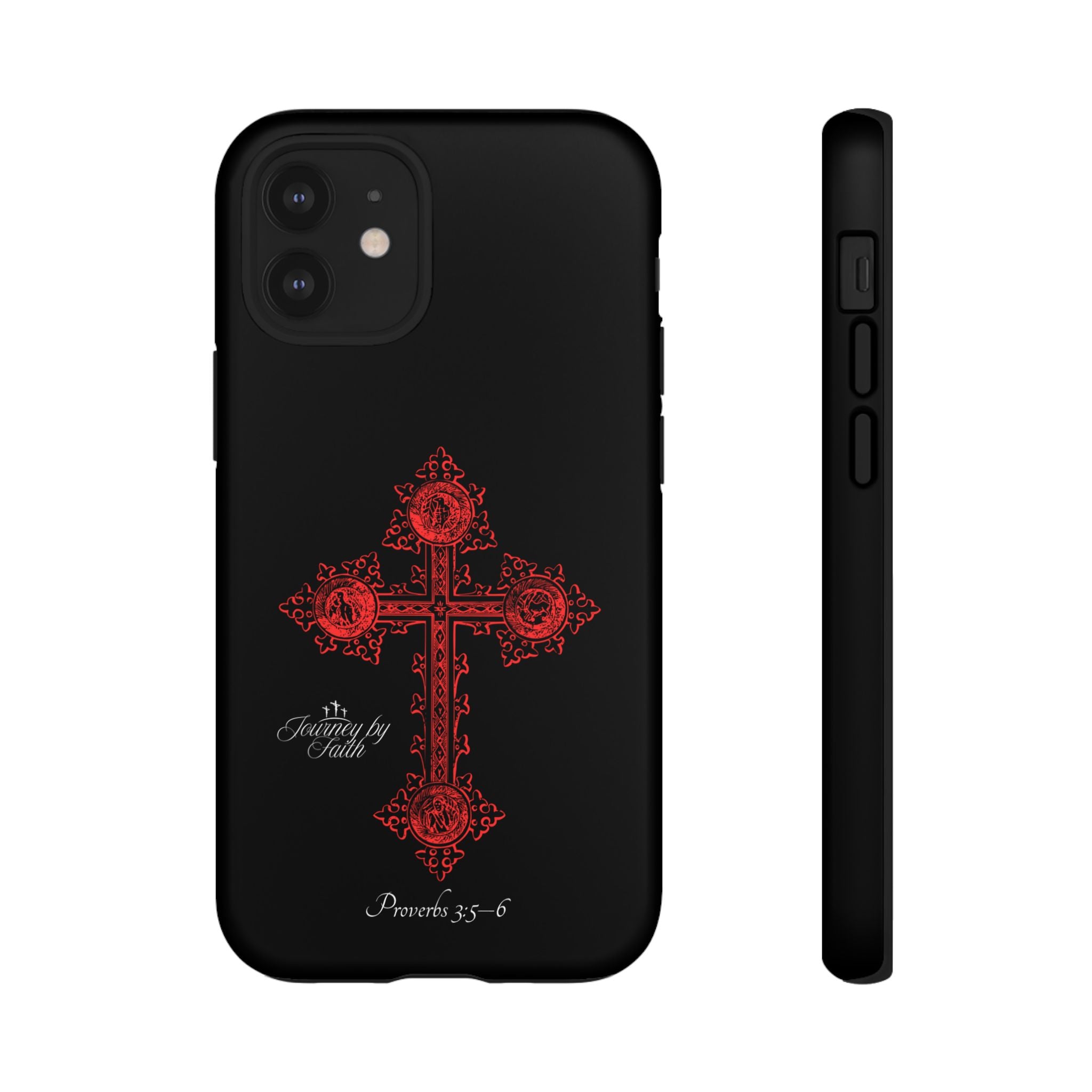 Red Ornate Proverbs 3:5-6 Case