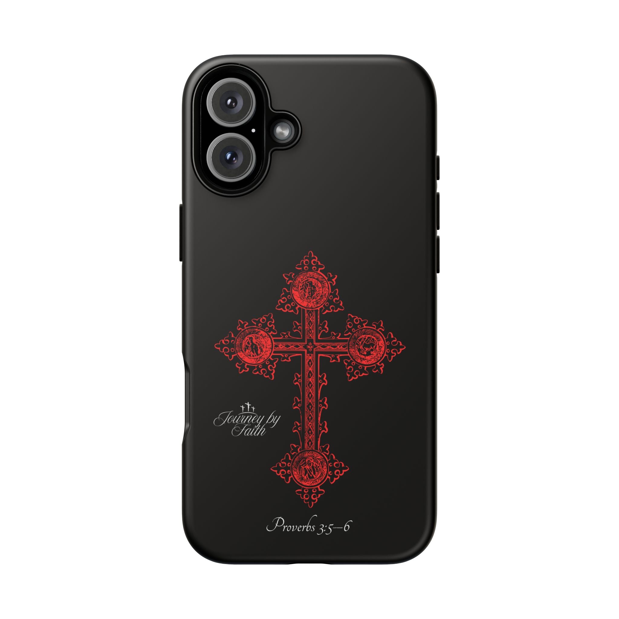 Red Ornate Proverbs 3:5-6 Case