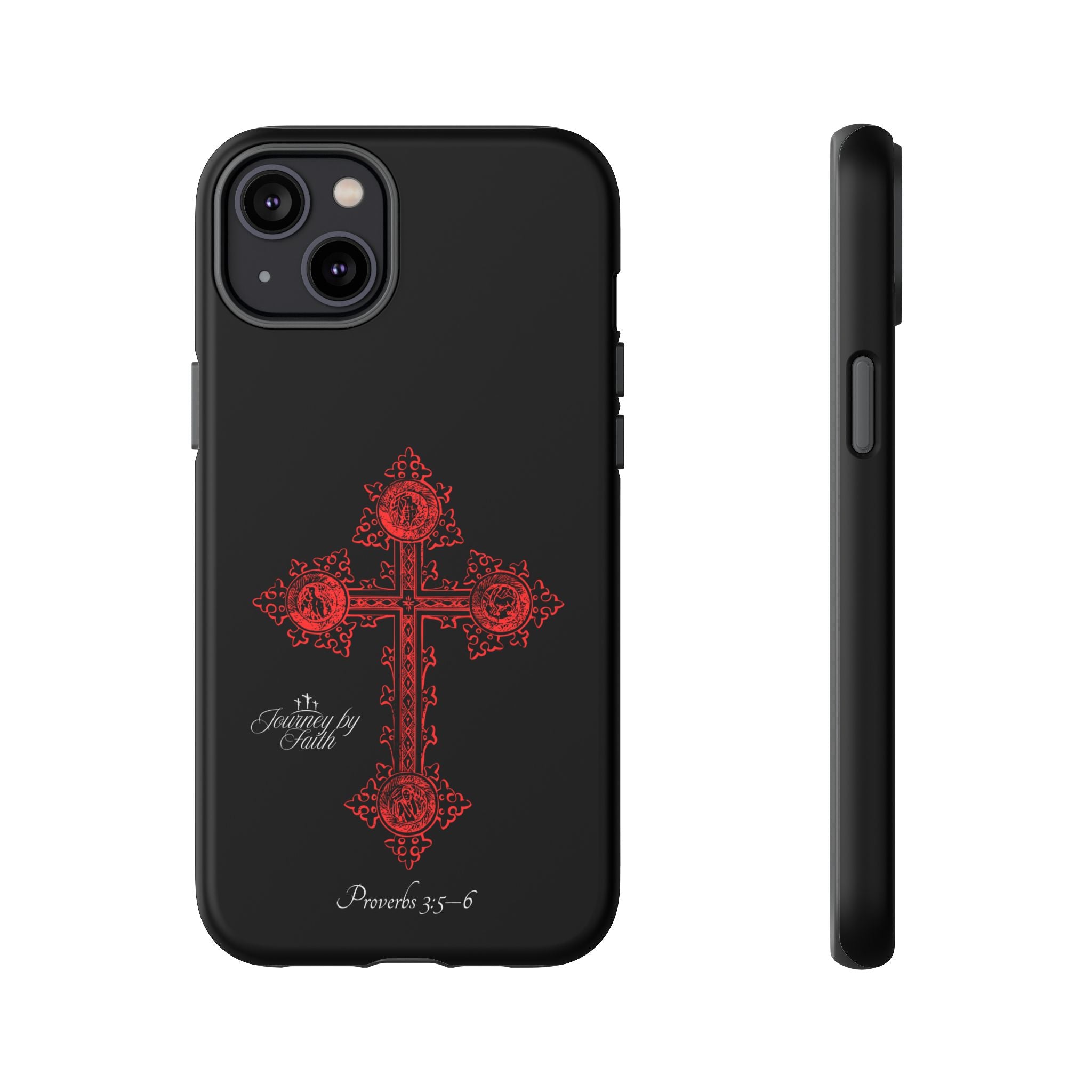 Red Ornate Proverbs 3:5-6 Case