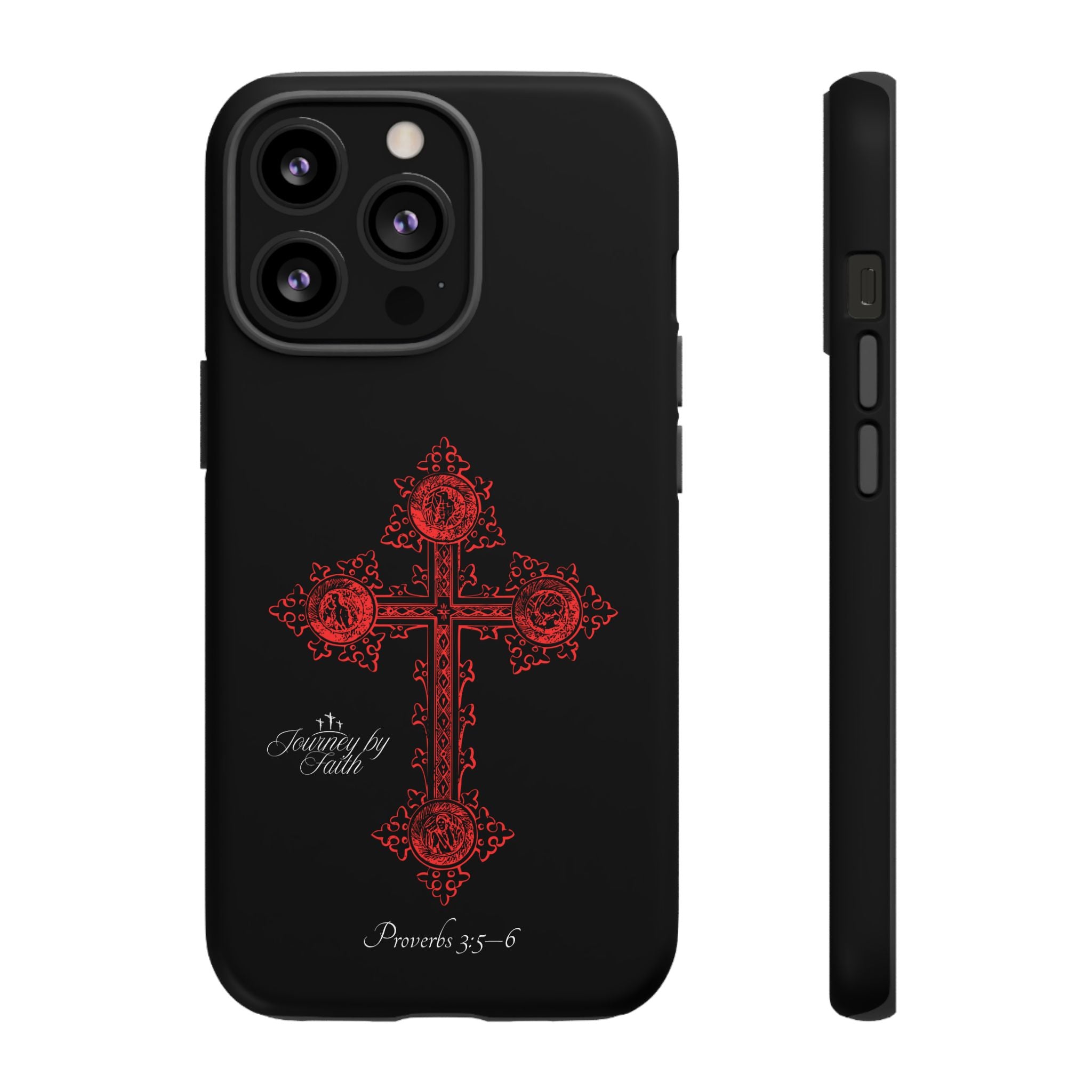 Red Ornate Proverbs 3:5-6 Case
