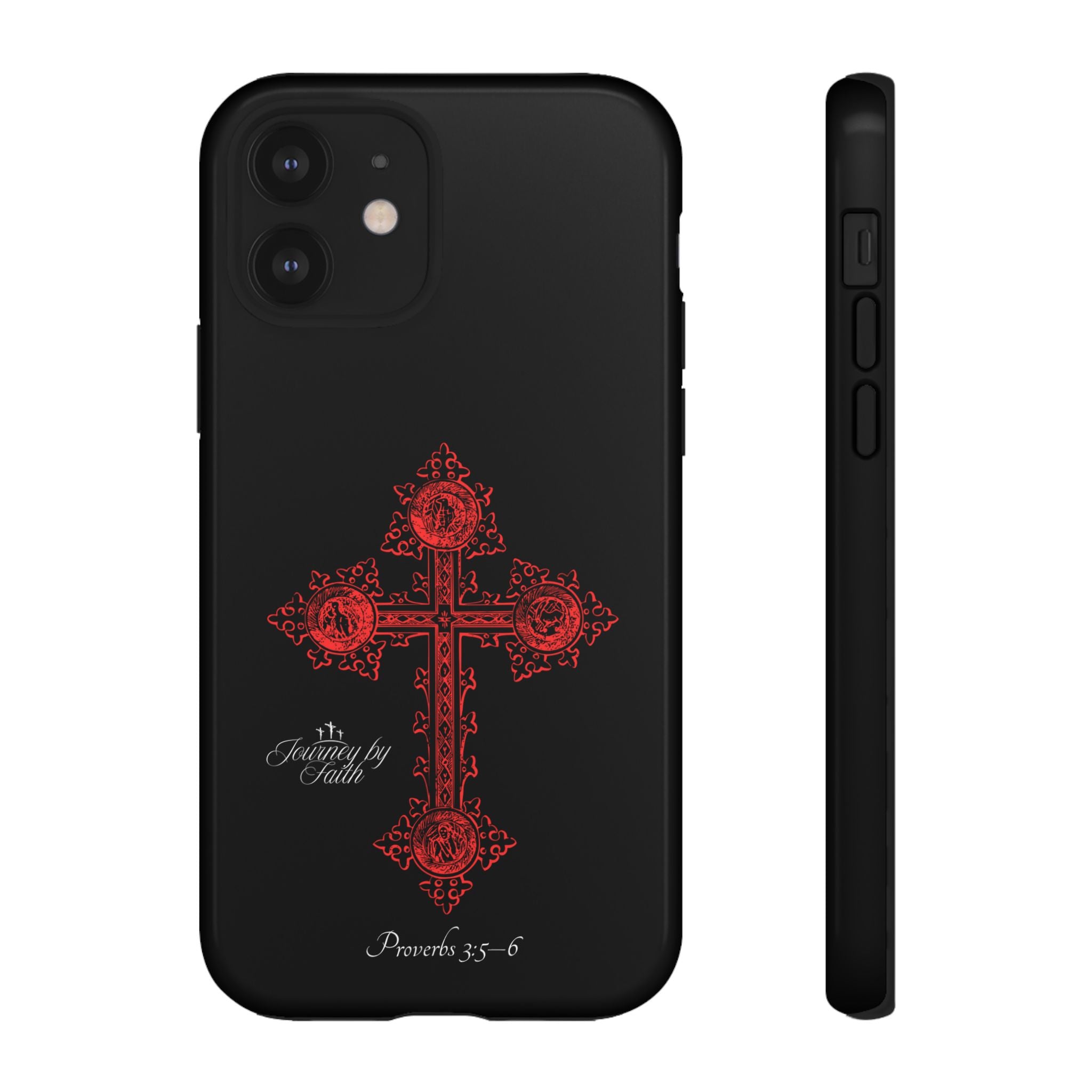 Red Ornate Proverbs 3:5-6 Case