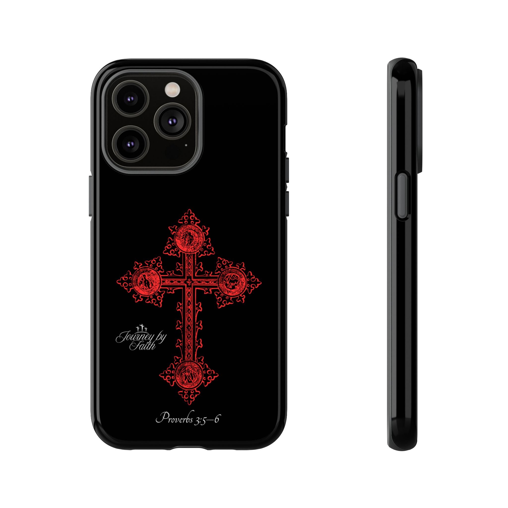 Red Ornate Proverbs 3:5-6 Case