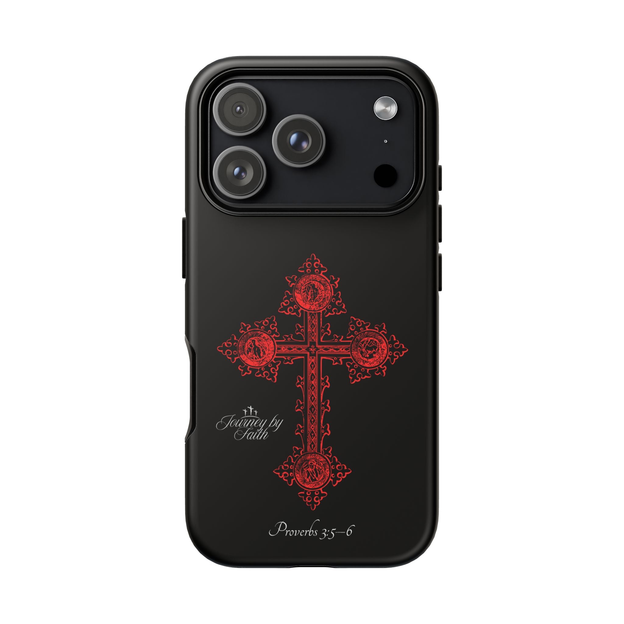 Red Ornate Proverbs 3:5-6 Case
