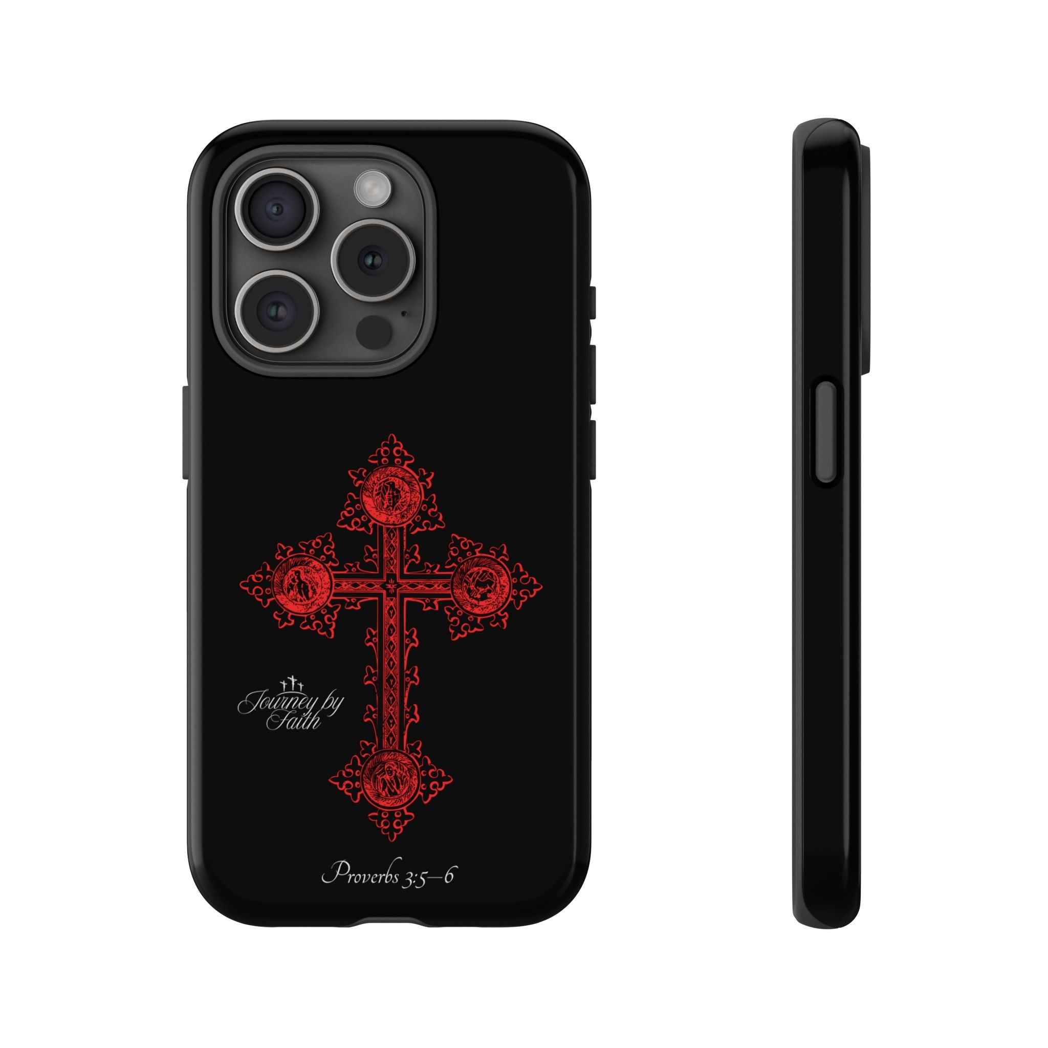 Red Ornate Proverbs 3:5-6 Case