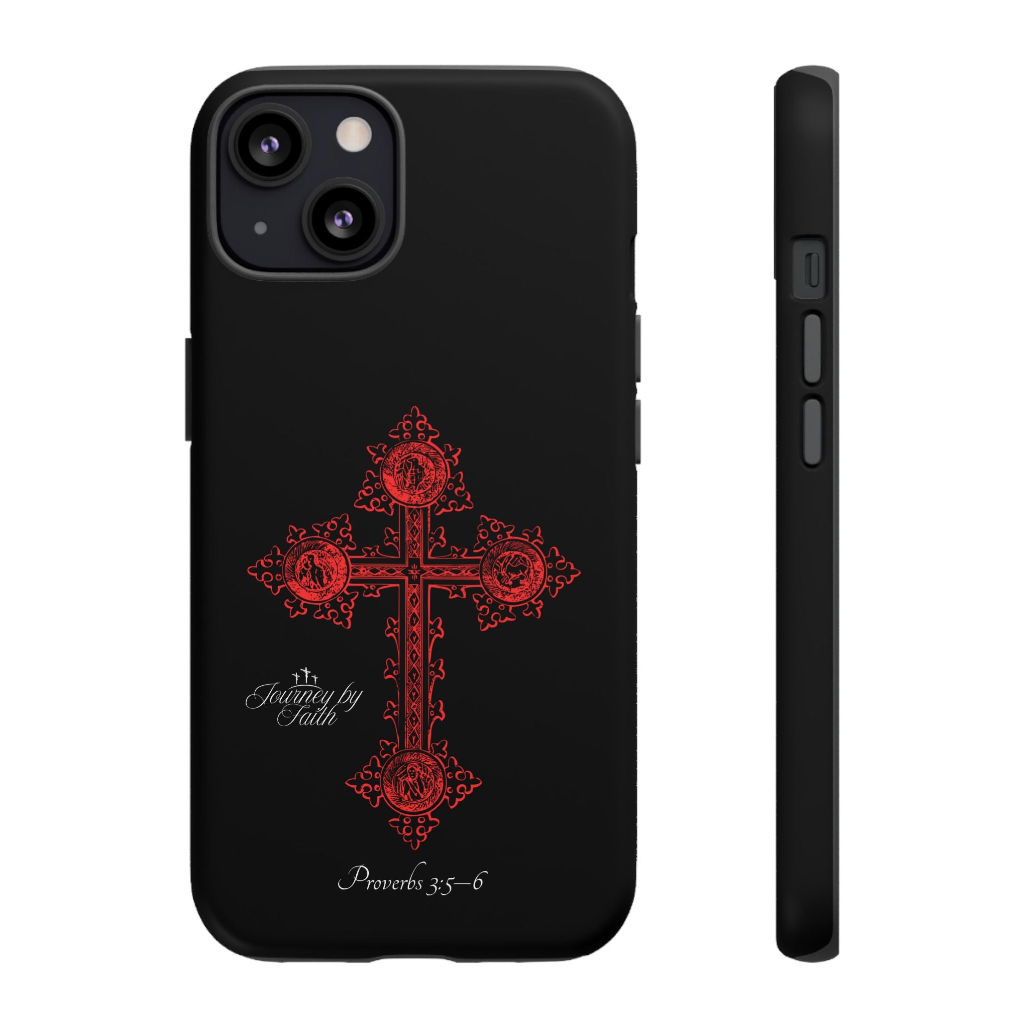 Red Ornate Proverbs 3:5-6 Case