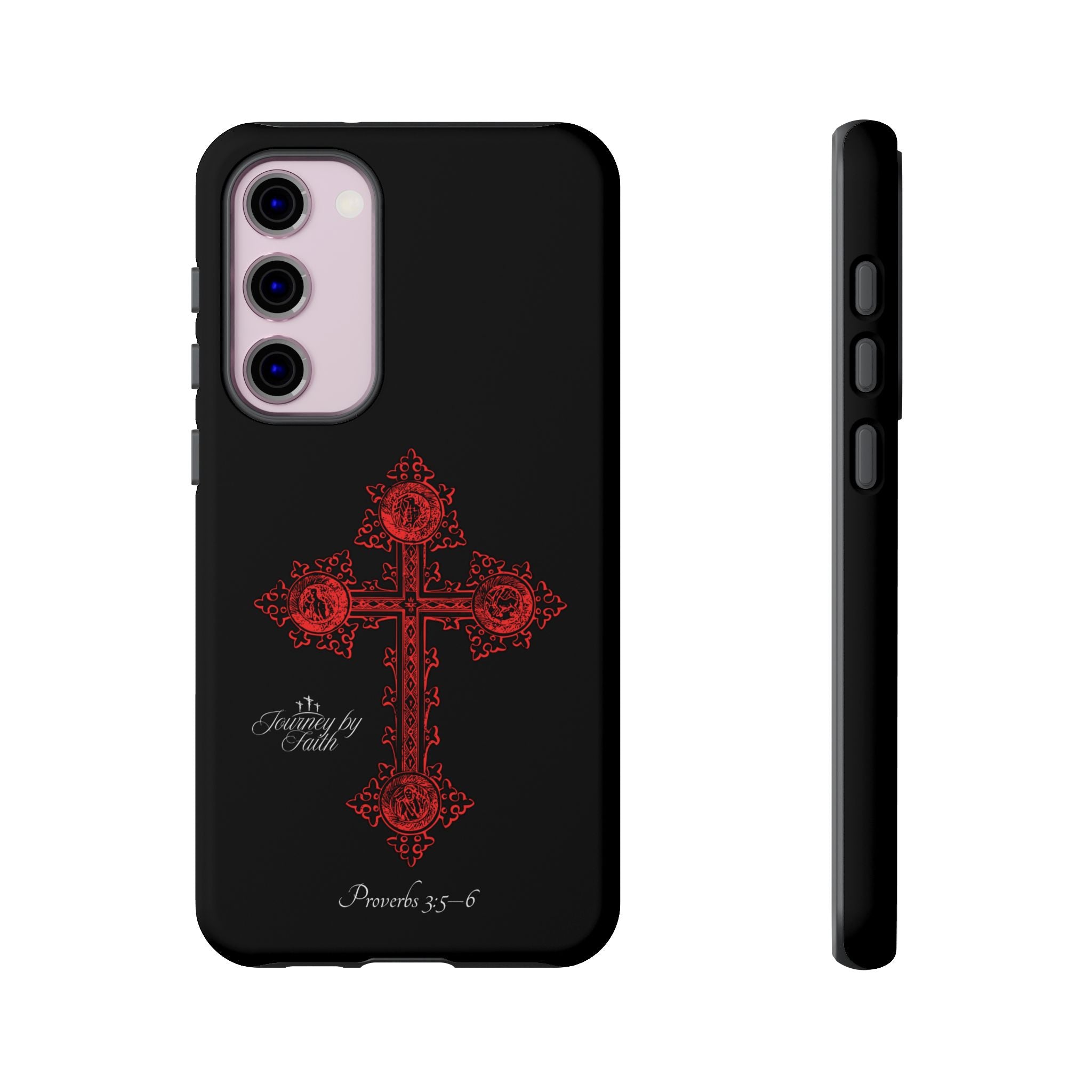 Red Ornate Proverbs 3:5-6 Case