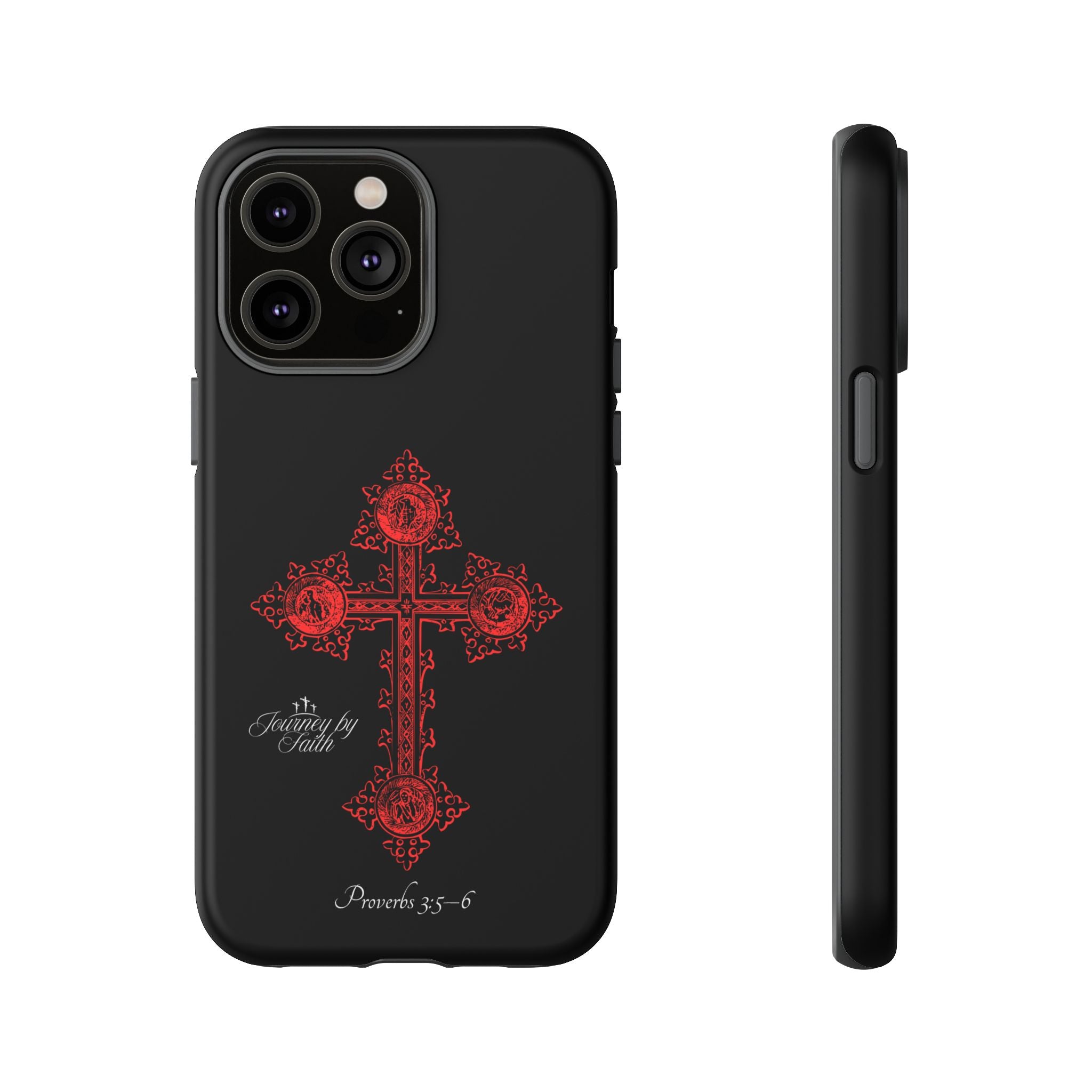 Red Ornate Proverbs 3:5-6 Case
