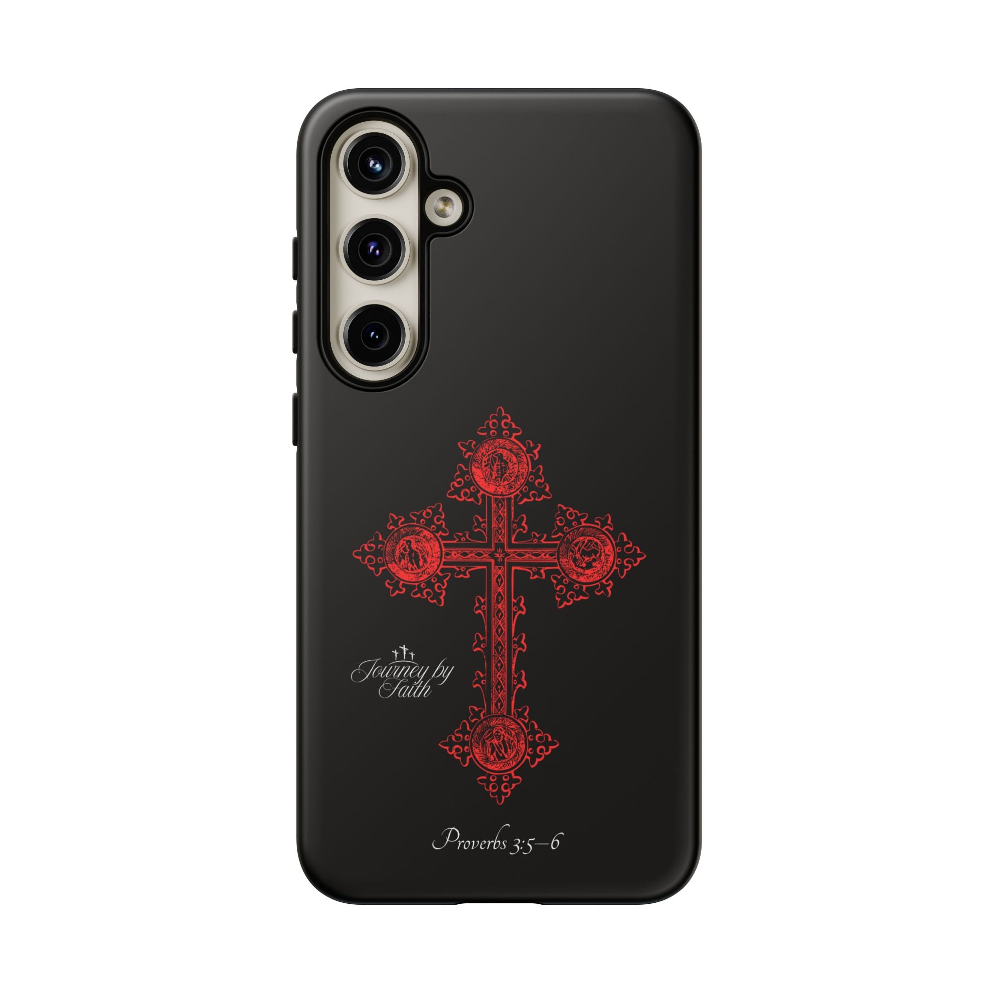 Red Ornate Proverbs 3:5-6 Case