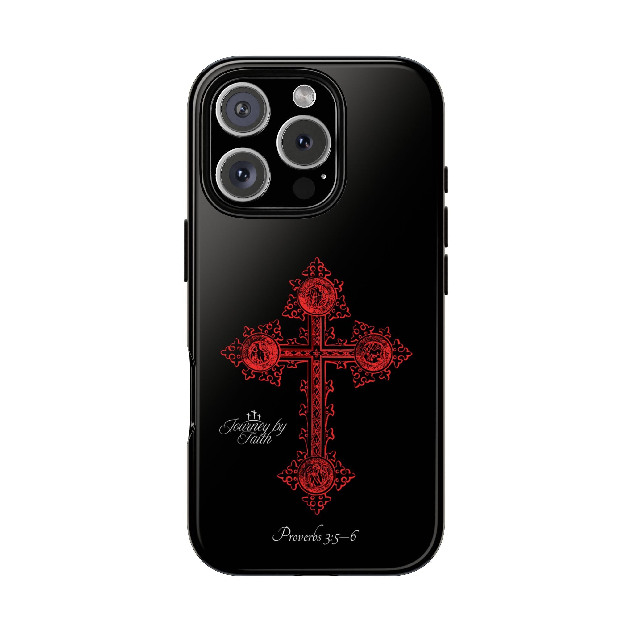 Red Ornate Proverbs 3:5-6 Case