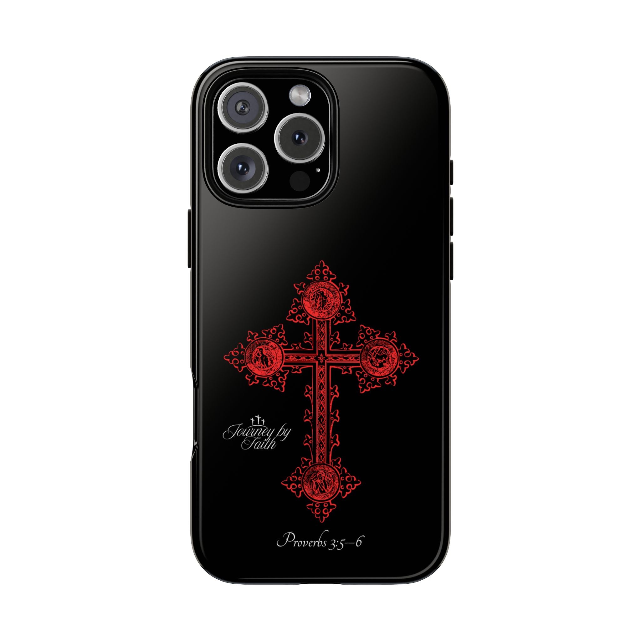 Red Ornate Proverbs 3:5-6 Case