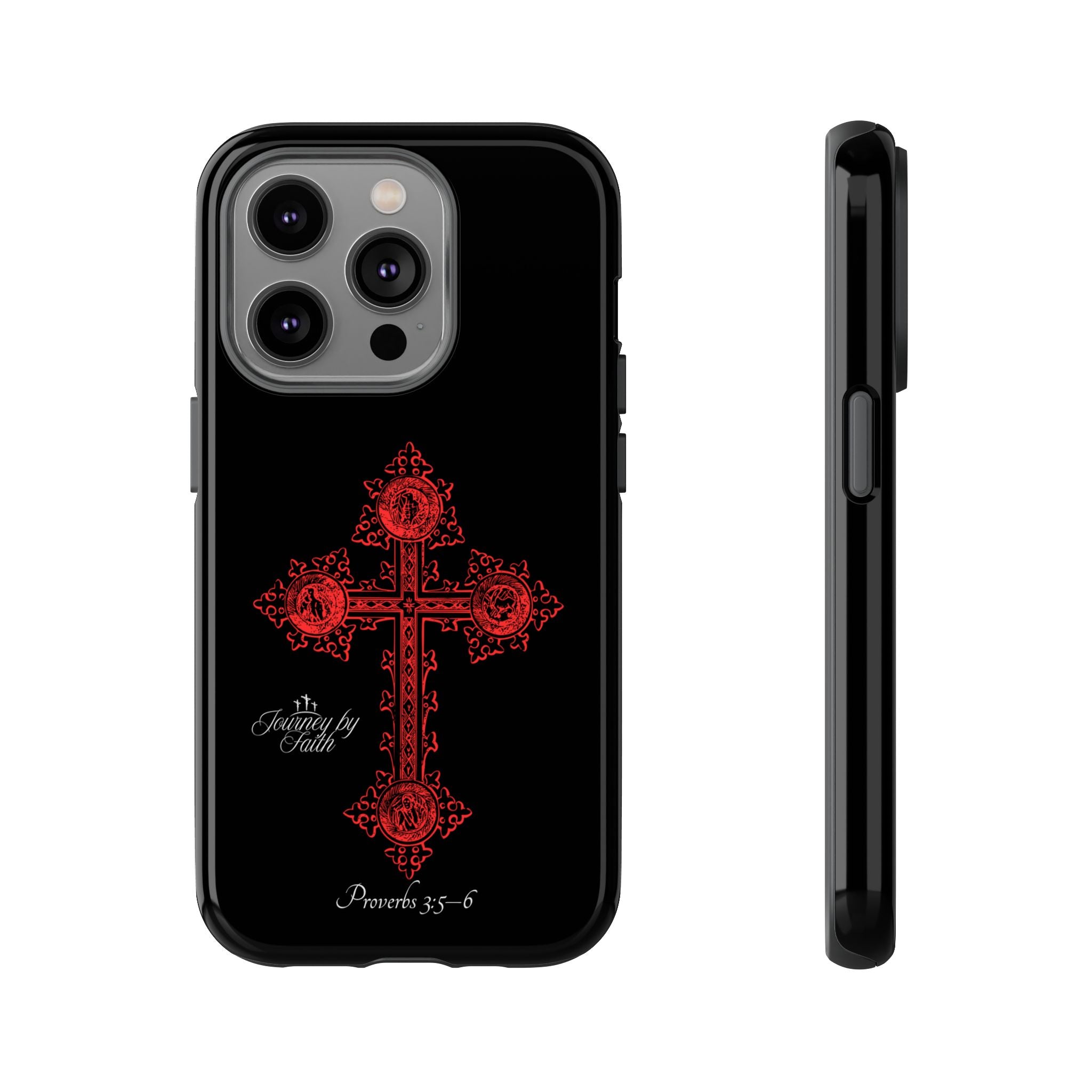 Red Ornate Proverbs 3:5-6 Case