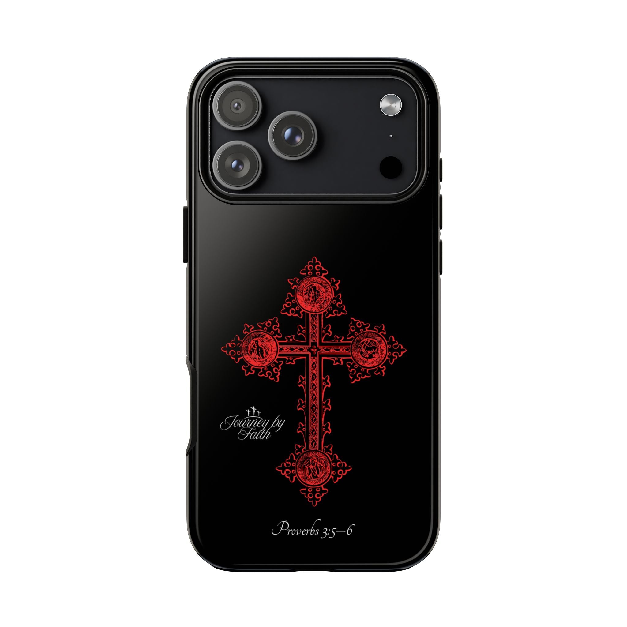 Red Ornate Proverbs 3:5-6 Case