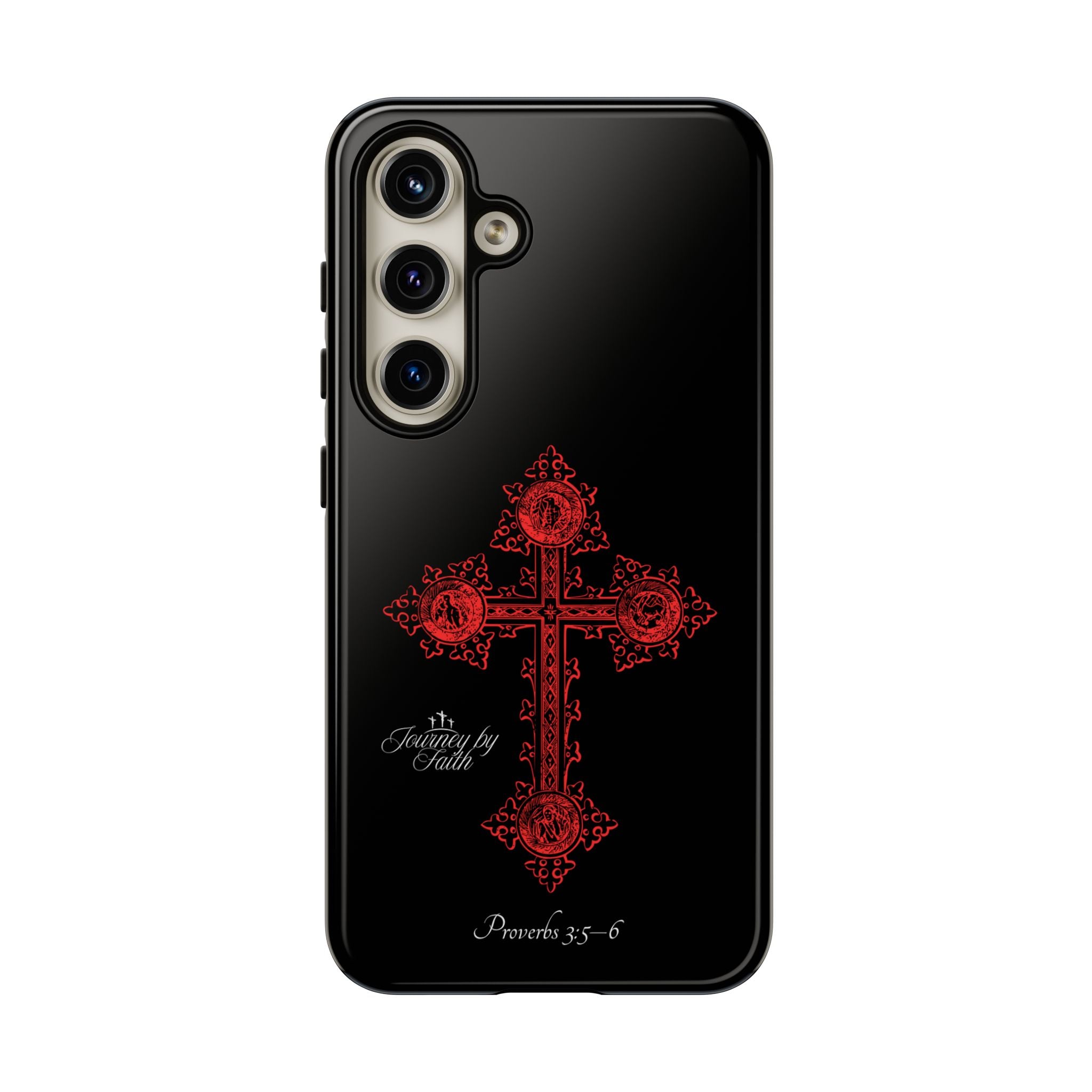 Red Ornate Proverbs 3:5-6 Case