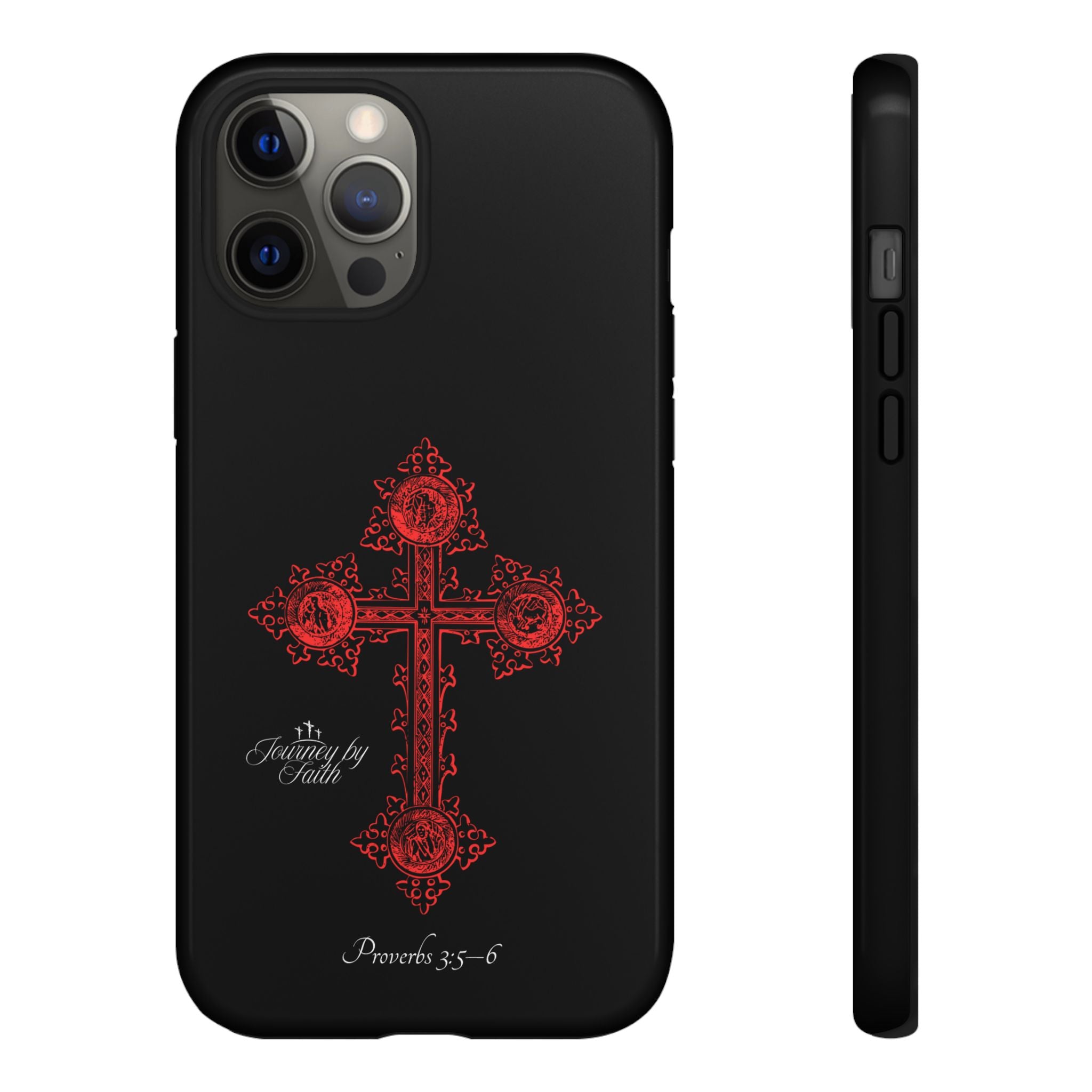 Red Ornate Proverbs 3:5-6 Case