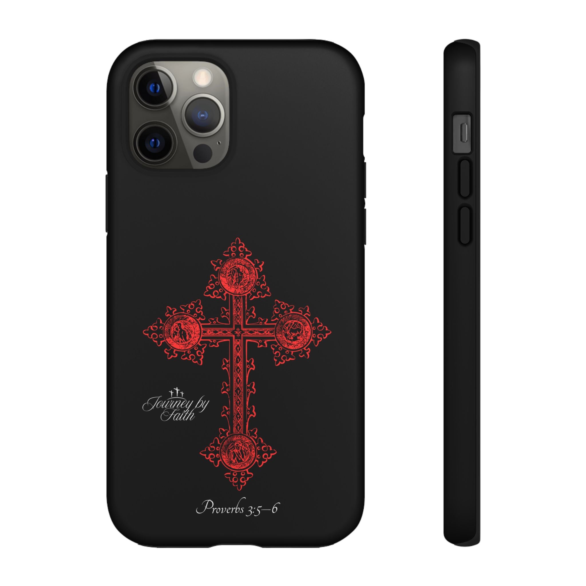 Red Ornate Proverbs 3:5-6 Case
