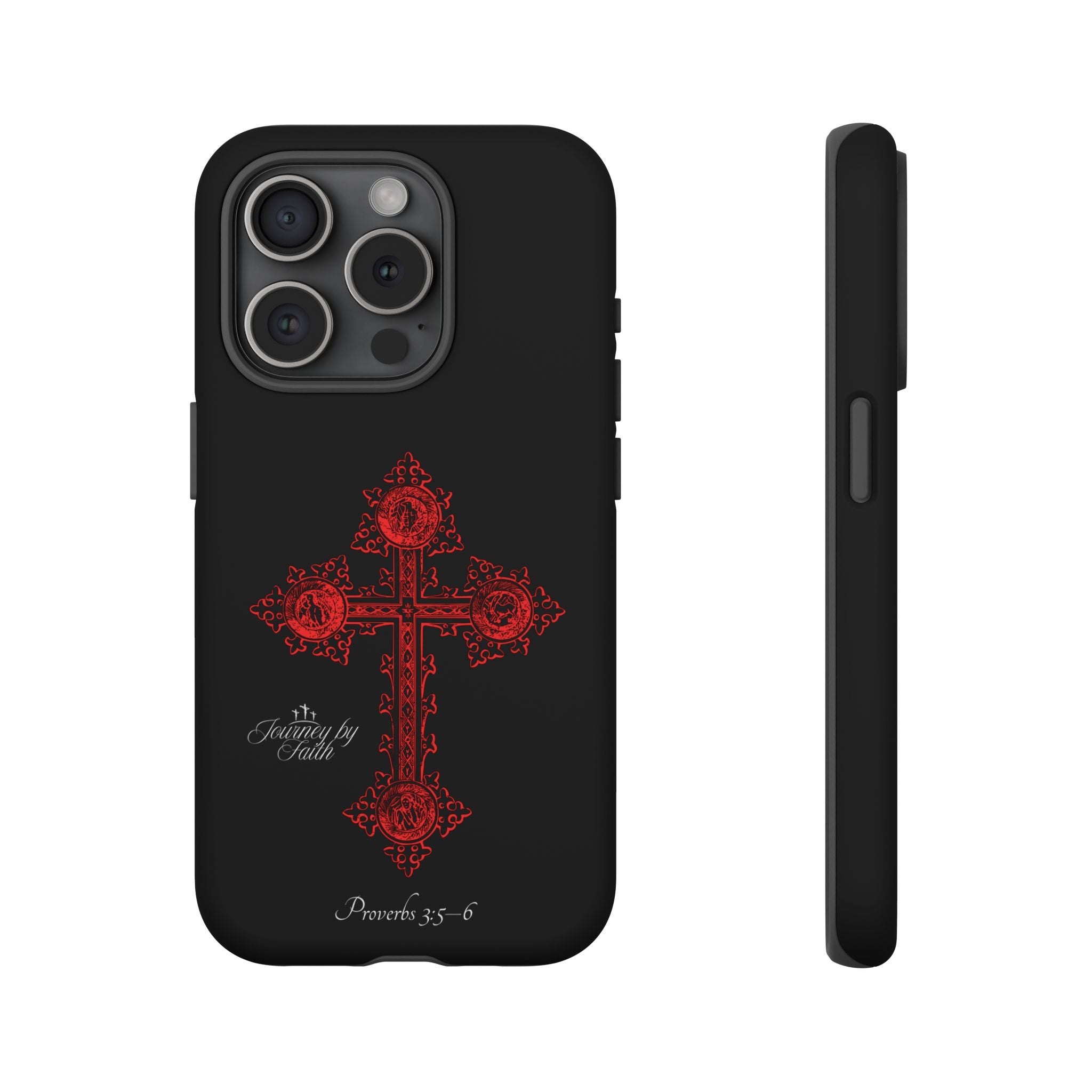 Red Ornate Proverbs 3:5-6 Case