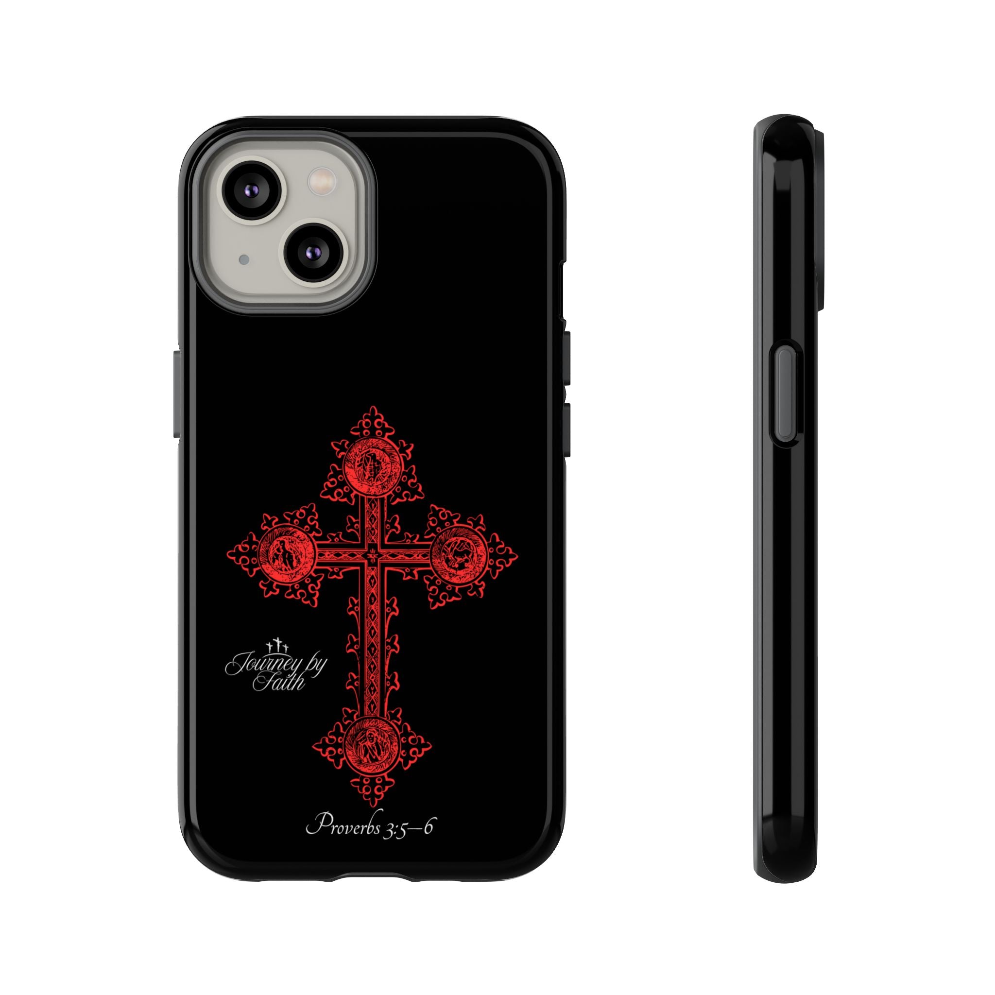 Red Ornate Proverbs 3:5-6 Case