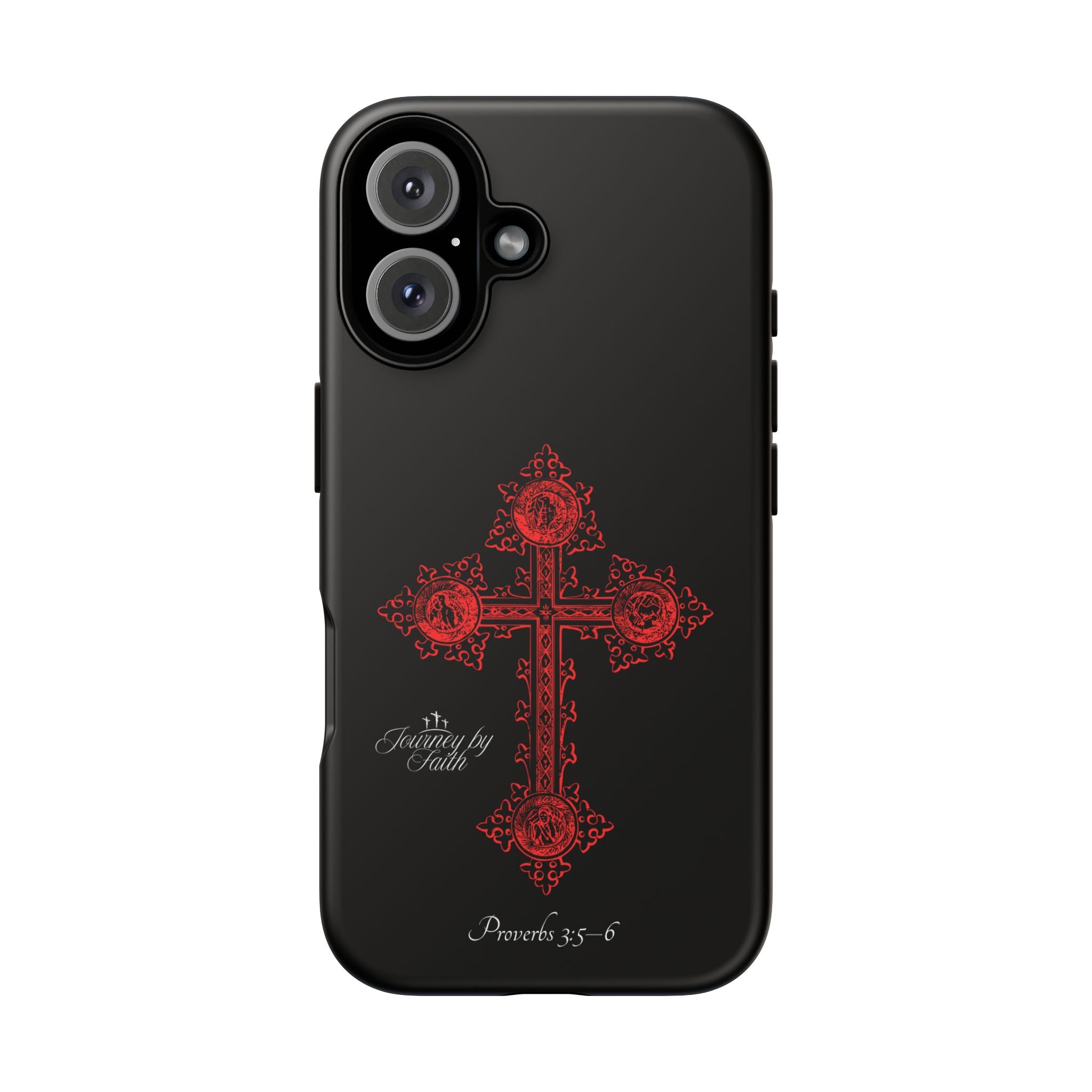 Red Ornate Proverbs 3:5-6 Case