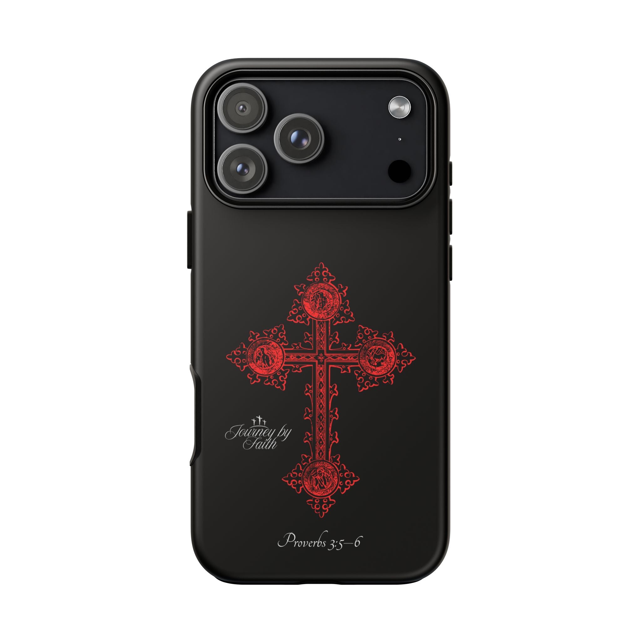 Red Ornate Proverbs 3:5-6 Case
