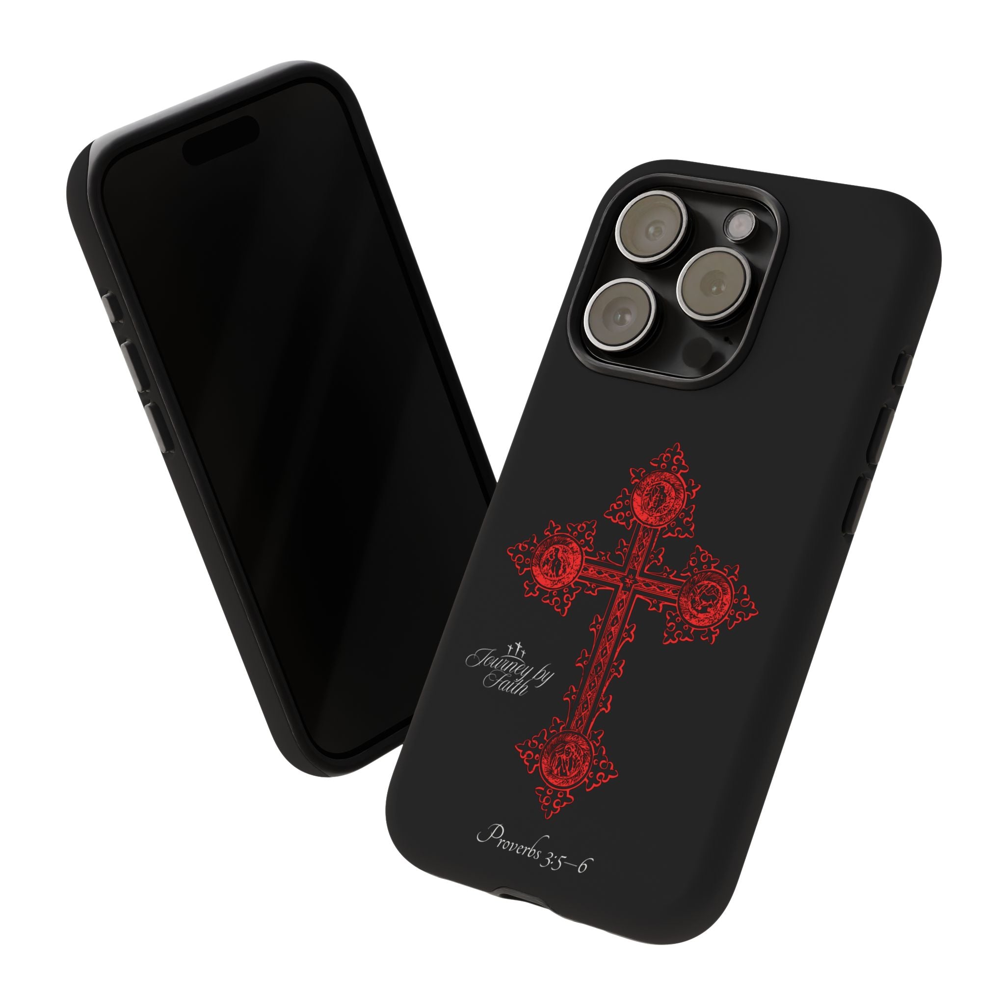 Red Ornate Proverbs 3:5-6 Case