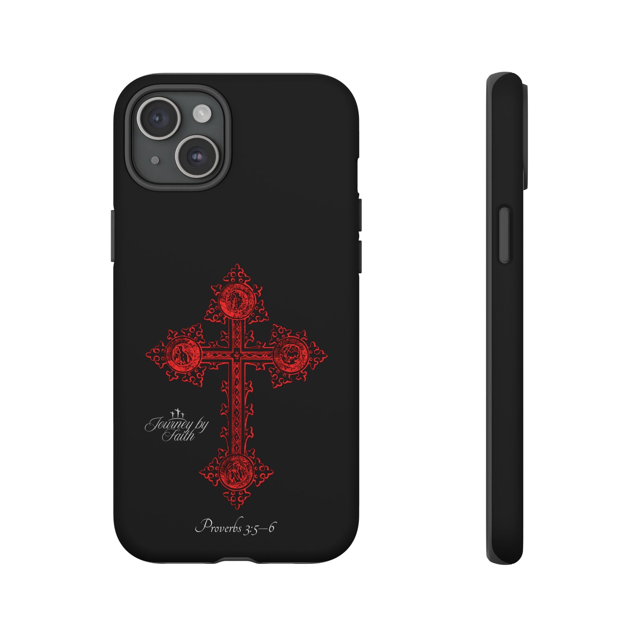 Red Ornate Proverbs 3:5-6 Case