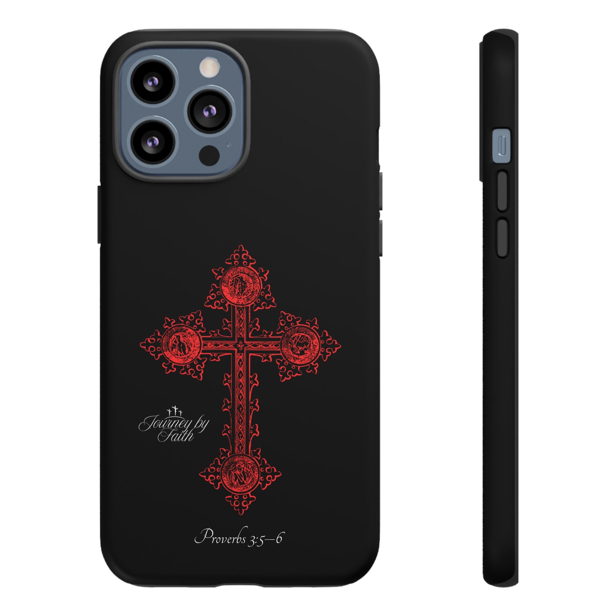 Red Ornate Proverbs 3:5-6 Case