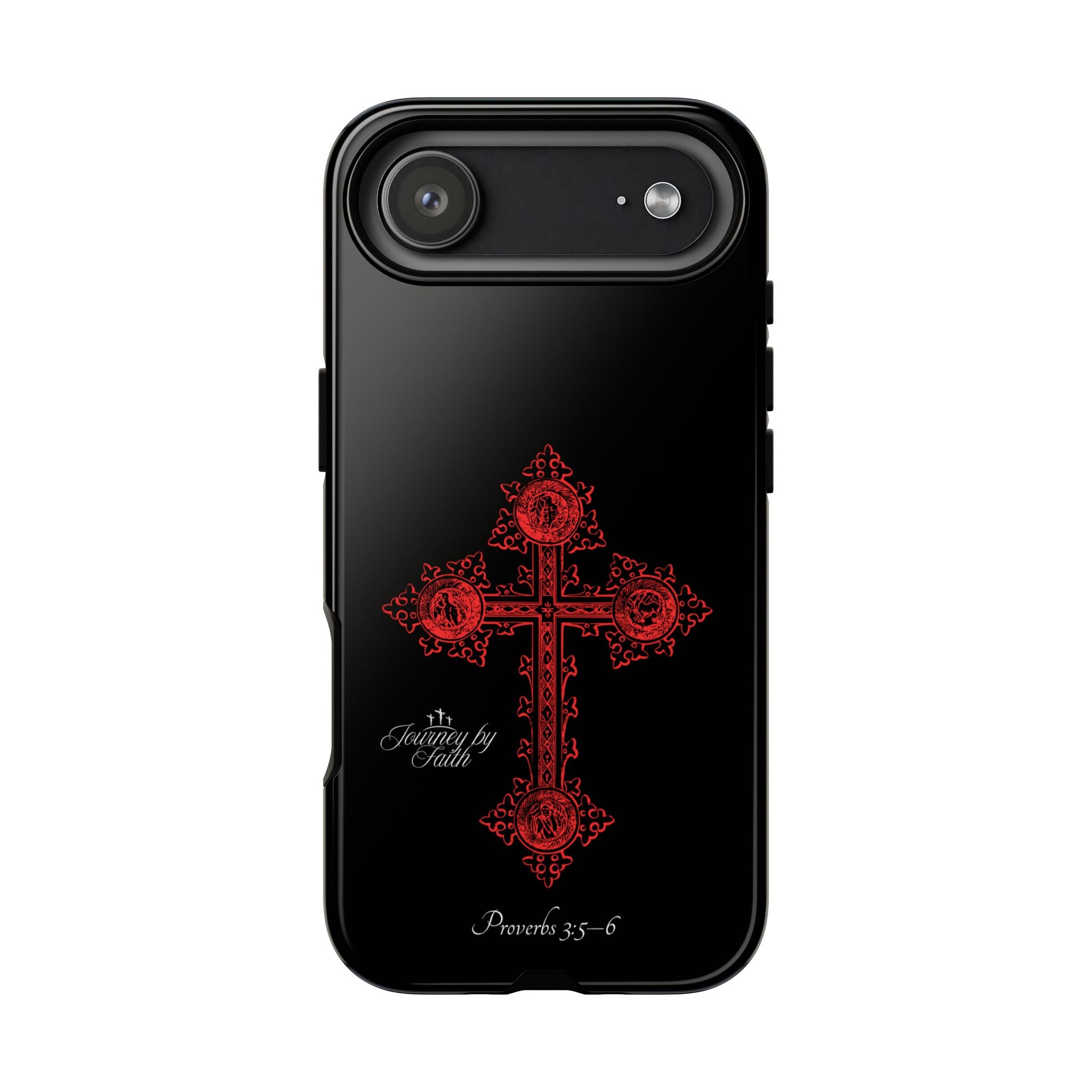 Red Ornate Proverbs 3:5-6 Case