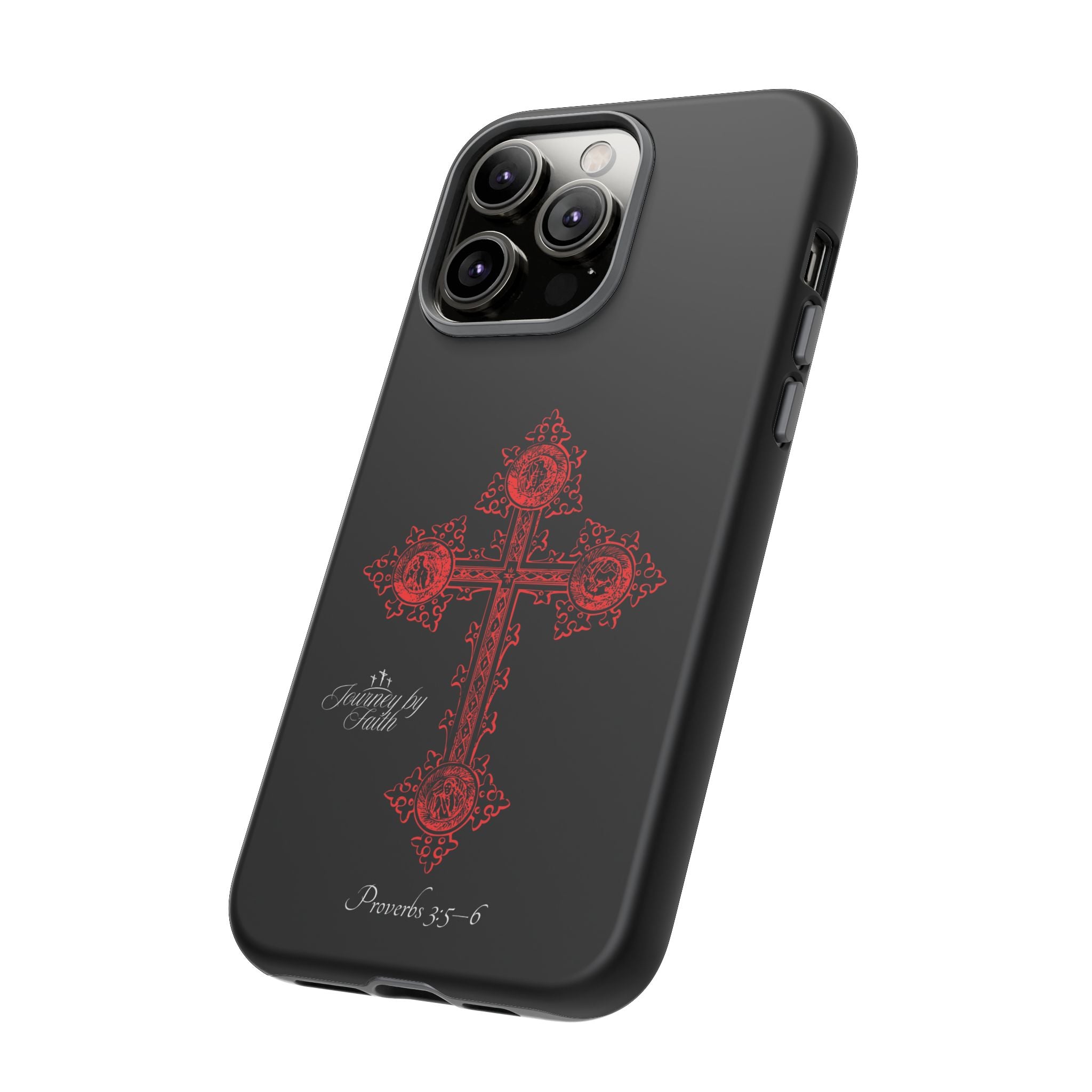 Red Ornate Proverbs 3:5-6 Case