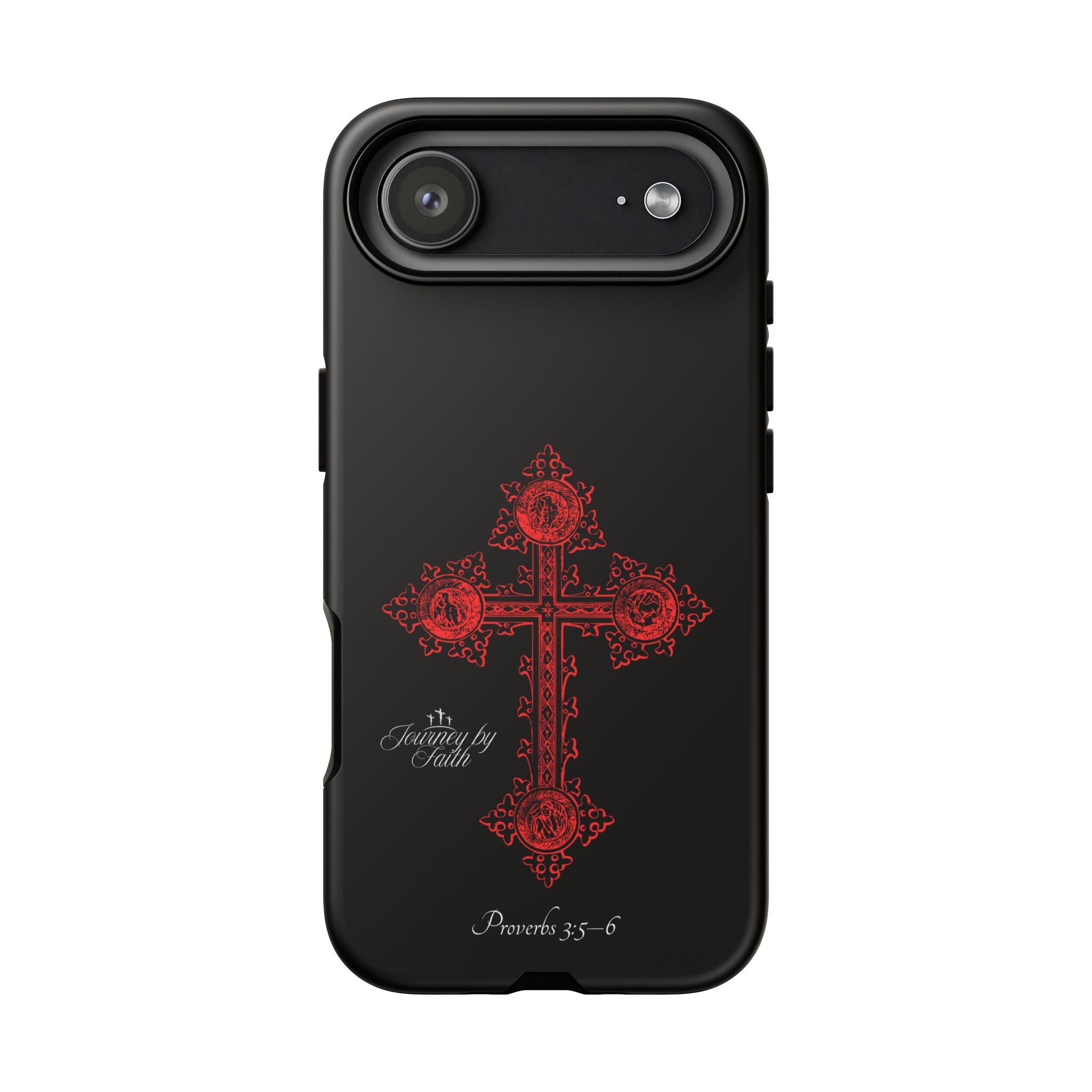 Red Ornate Proverbs 3:5-6 Case