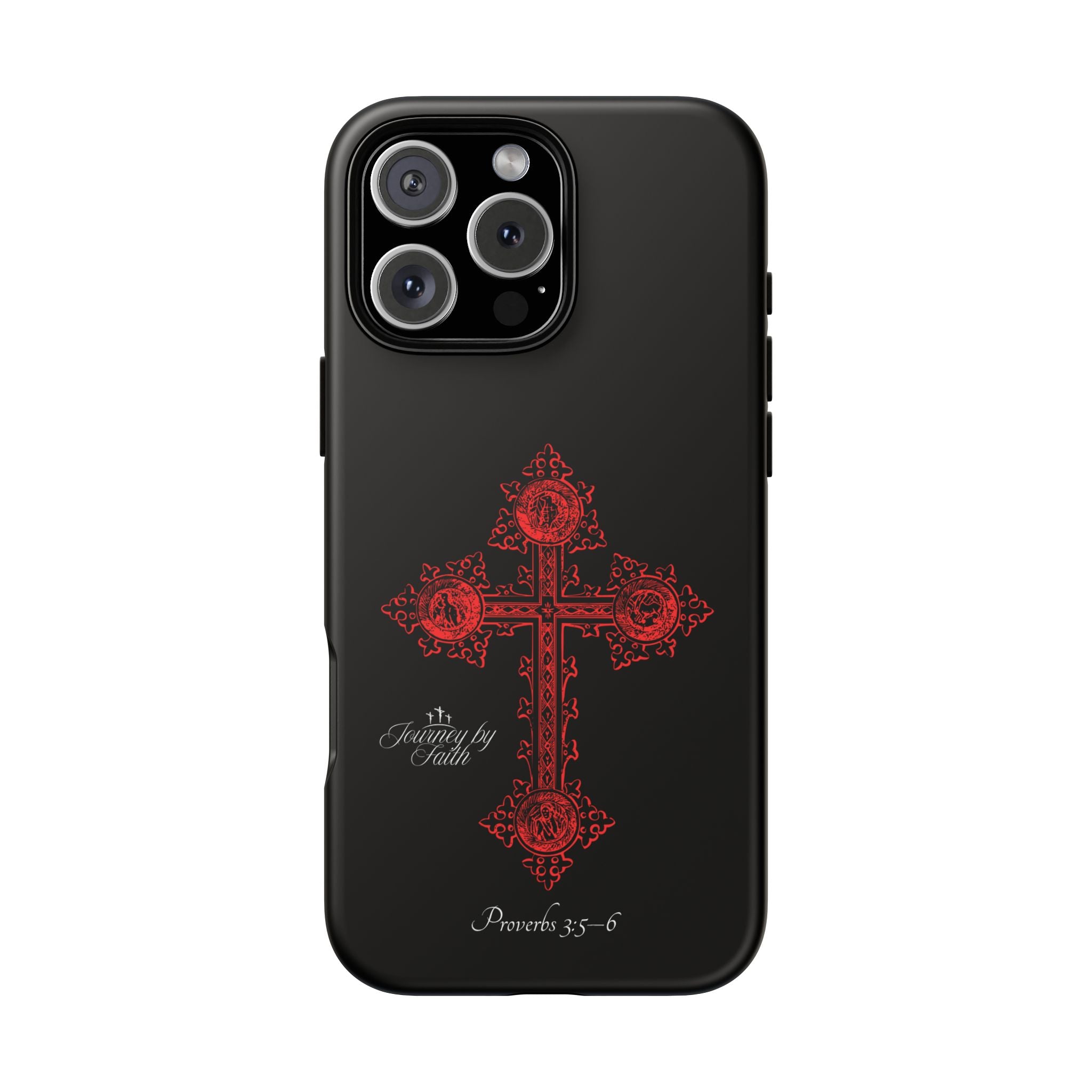 Red Ornate Proverbs 3:5-6 Case